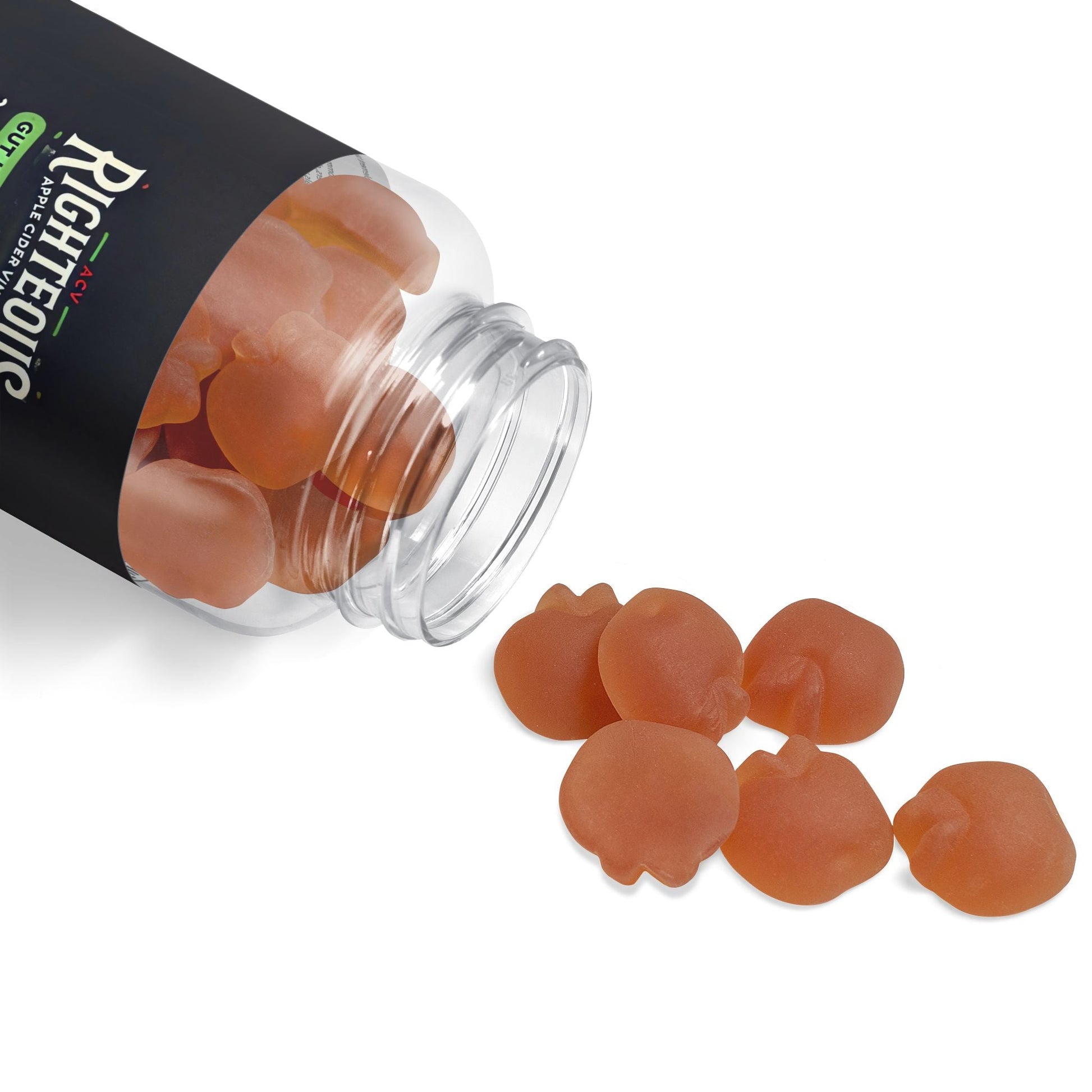 Righteous Apple Cider Vinegar Gummies - 60 Gummies for Gut Health Support - Jack Righteous