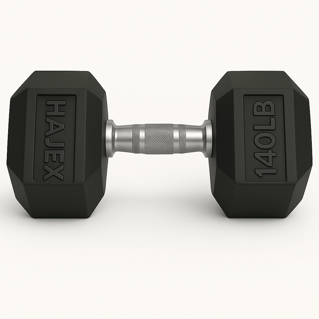 Rubber Hex Dumbbells in Canada (2.5 to 150 LB) - Jack Righteous