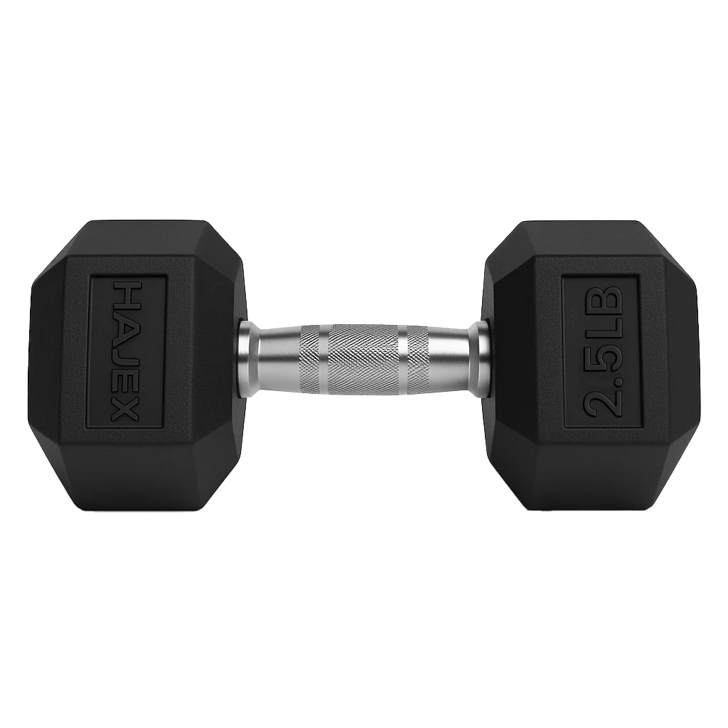 Rubber Hex Dumbbells in Canada (2.5 to 150 LB) - Jack Righteous