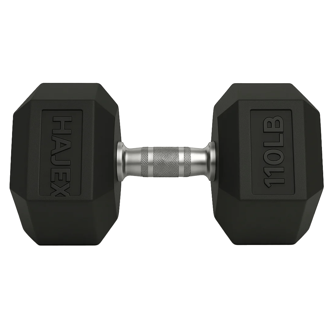 Rubber Hex Dumbbells in Canada (2.5 to 150 LB) - Jack Righteous