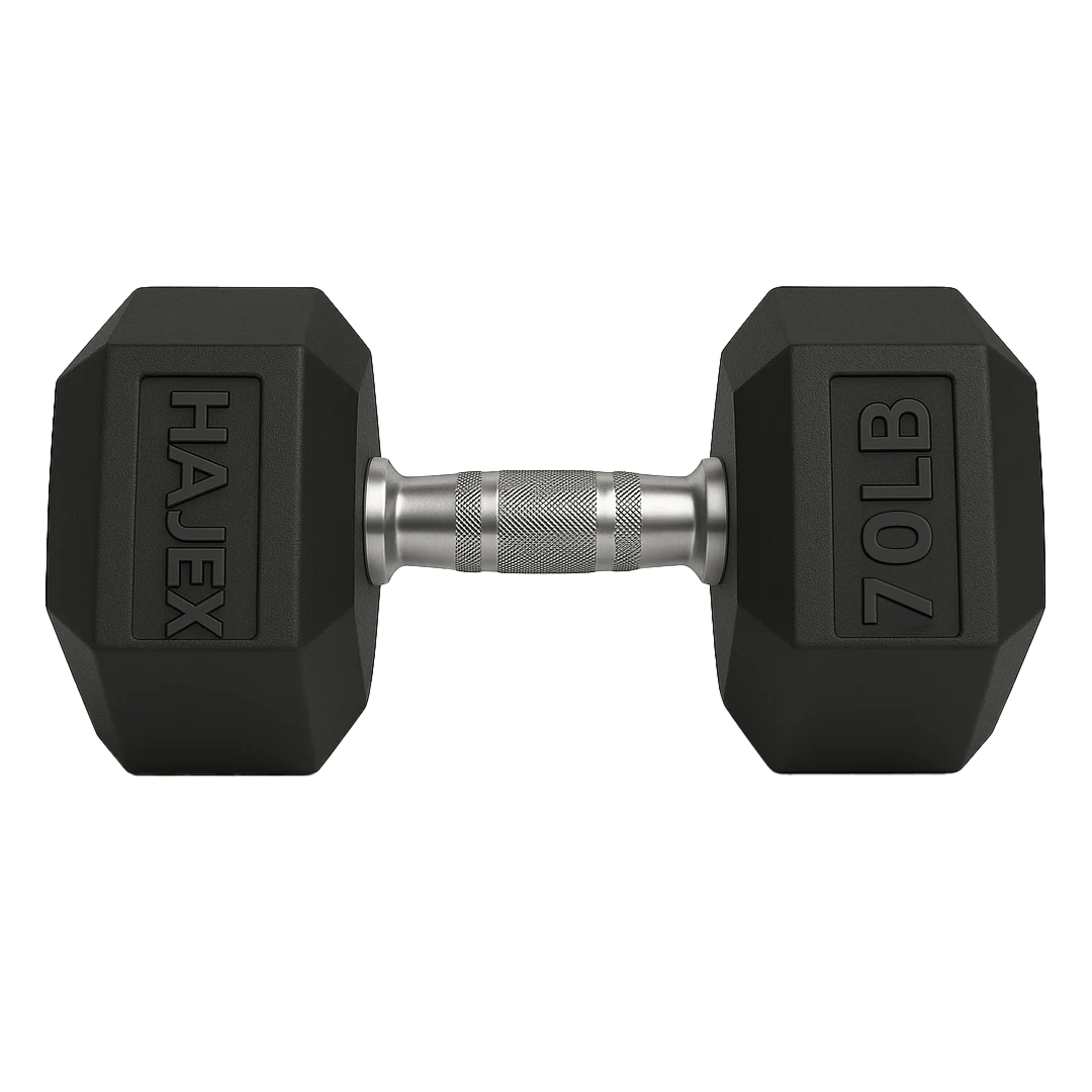 Rubber Hex Dumbbells in Canada (2.5 to 150 LB) - Jack Righteous