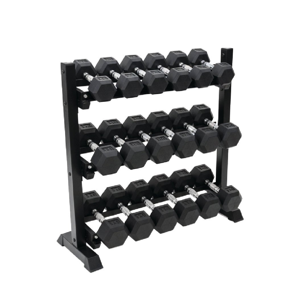Rubber Hex Dumbbells in Canada (2.5 to 150 LB) - Jack Righteous