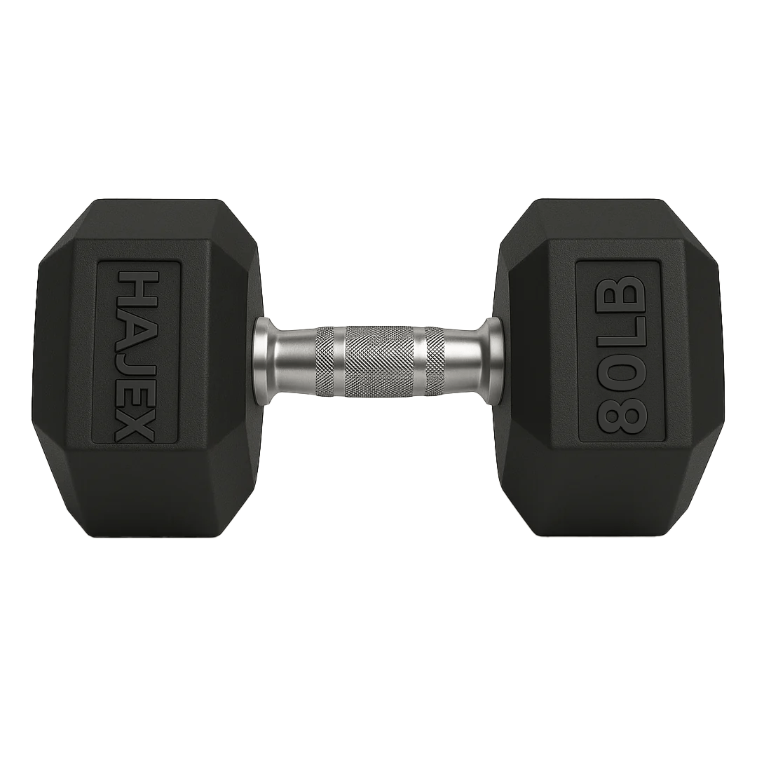 Rubber Hex Dumbbells in Canada (2.5 to 150 LB) - Jack Righteous