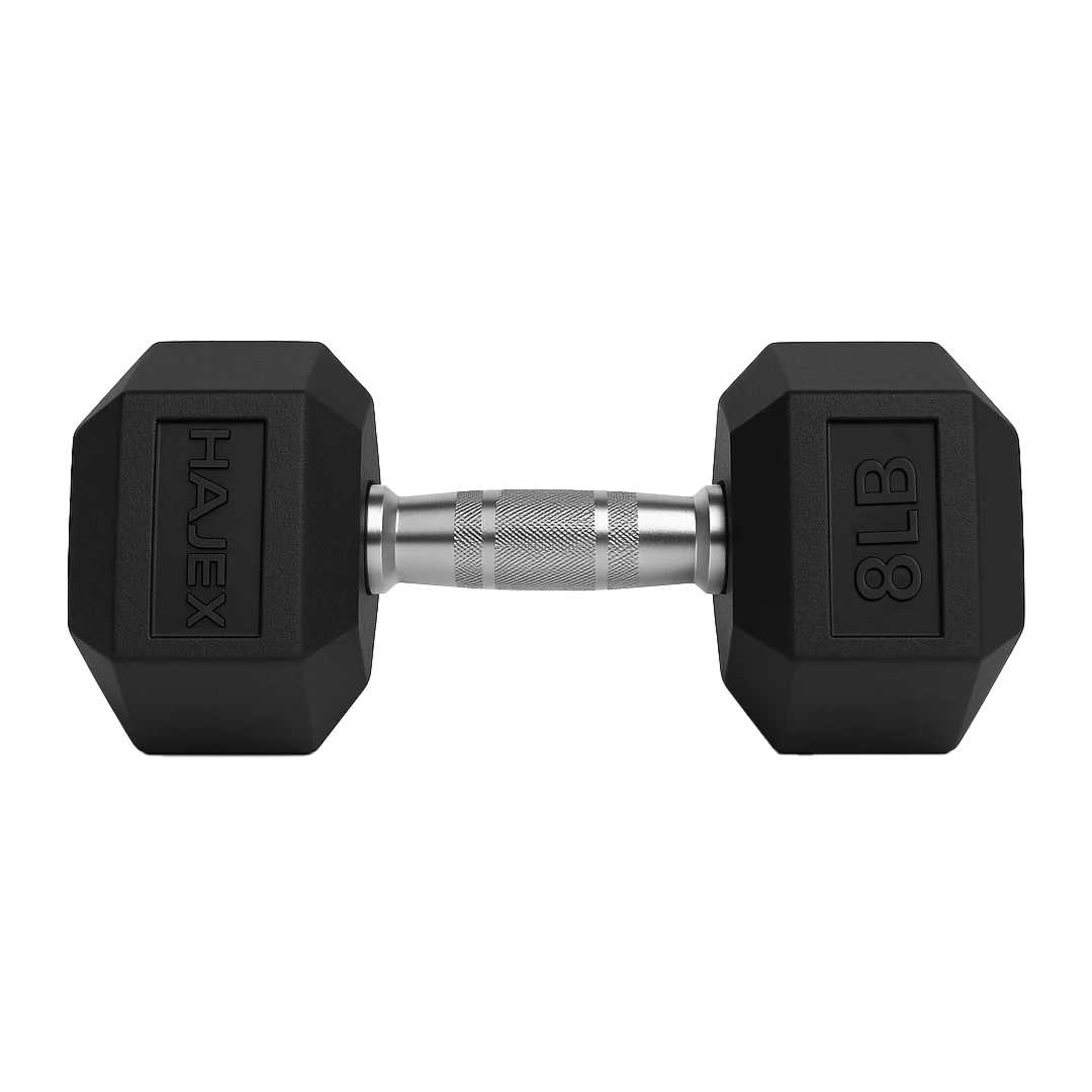 Rubber Hex Dumbbells in Canada (2.5 to 150 LB) - Jack Righteous