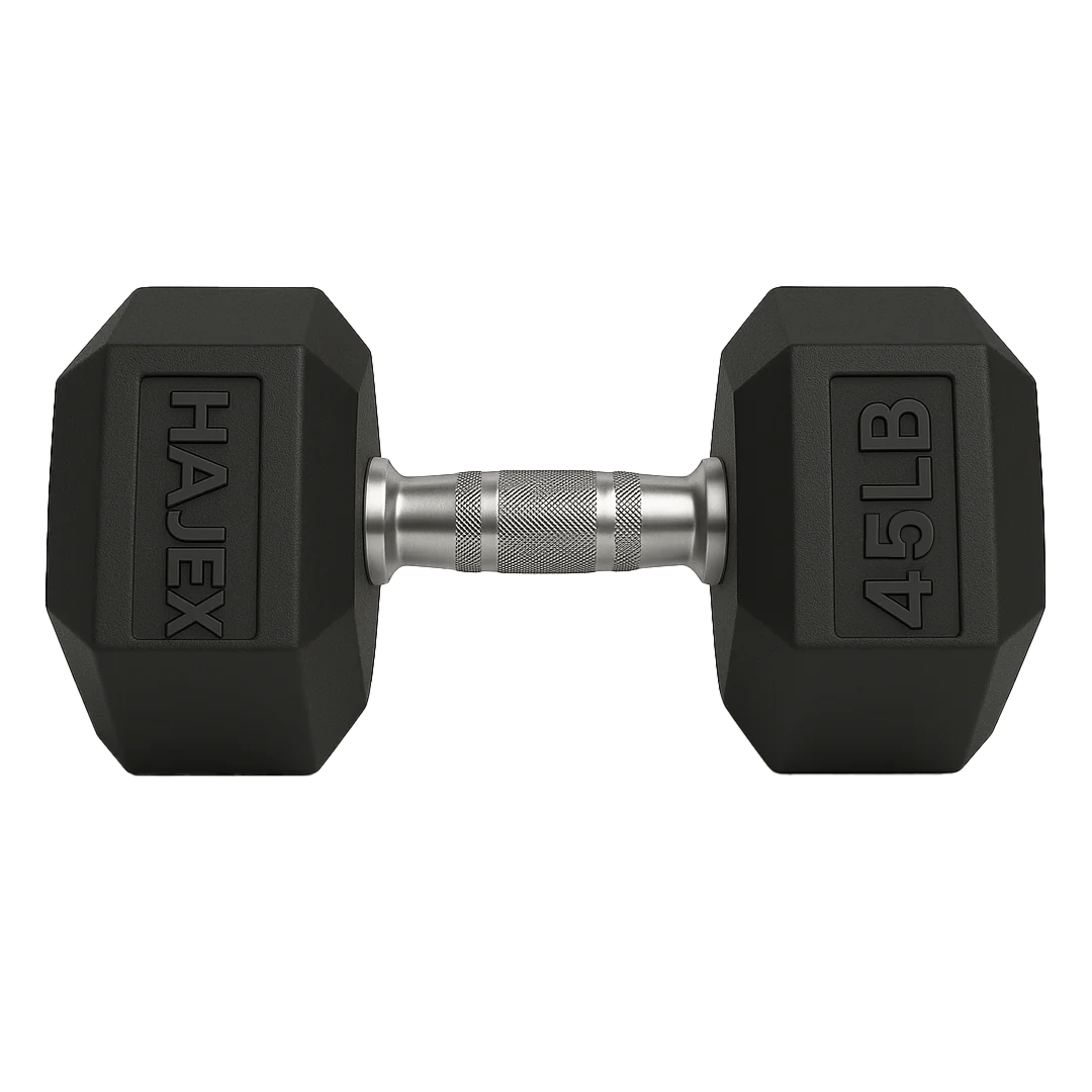 Rubber Hex Dumbbells in Canada (2.5 to 150 LB) - Jack Righteous
