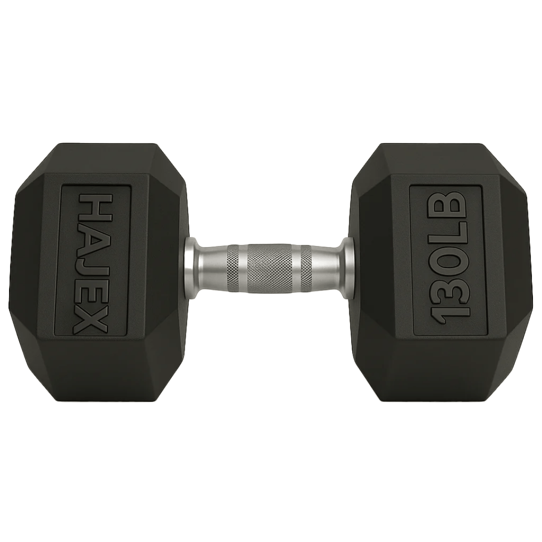 Rubber Hex Dumbbells in Canada (2.5 to 150 LB) - Jack Righteous