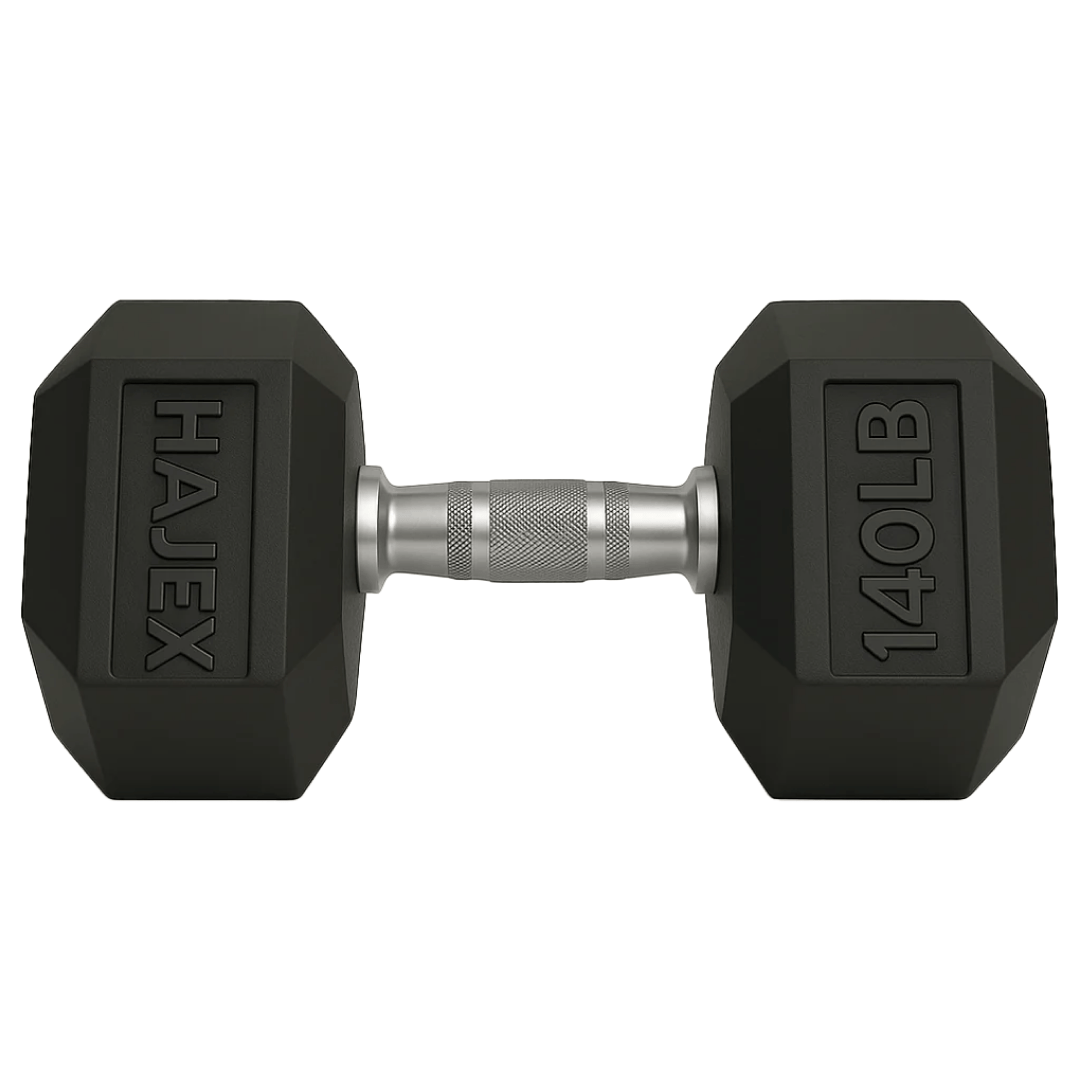 Rubber Hex Dumbbells in Canada (2.5 to 150 LB) - Jack Righteous