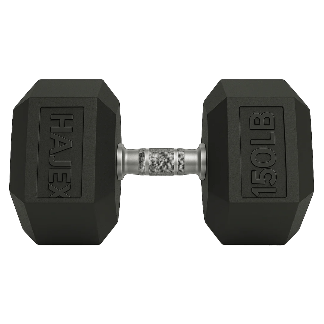 Rubber Hex Dumbbells in Canada (2.5 to 150 LB) - Jack Righteous