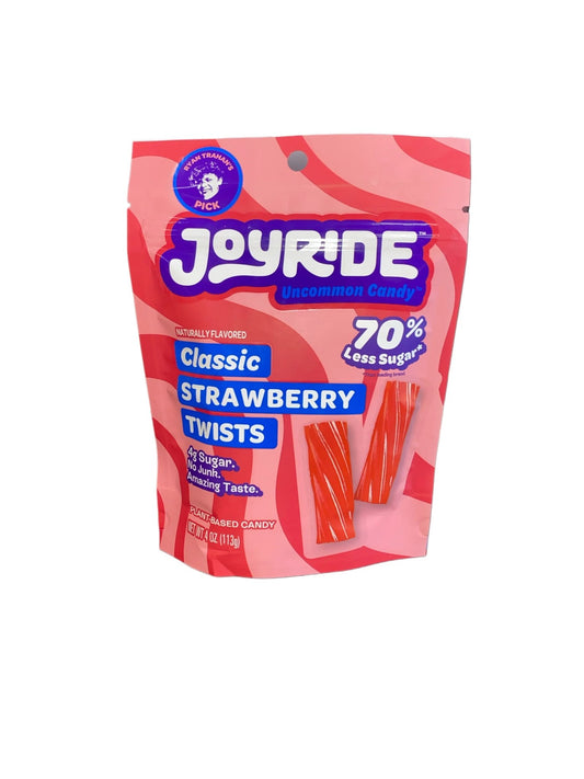 Ryan Trahan's Joyride Classic Strawberry Twists Candy Bag 113G - U.S Edition - Jack Righteous