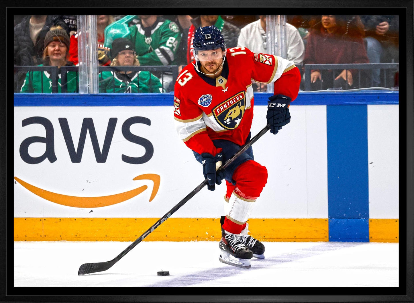 Sam Reinhart 20x29 Framed Canvas Florida Panthers - Jack Righteous