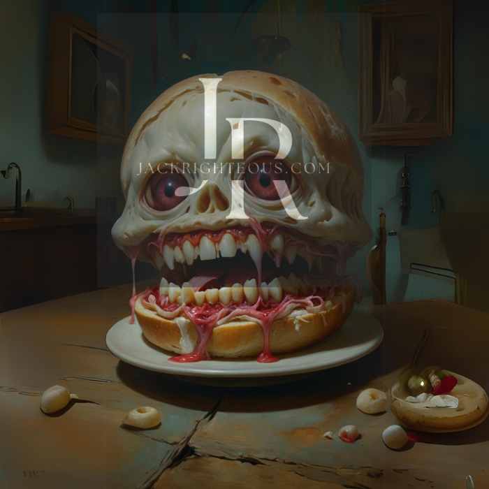 Scary Sandwich Album Cover Bundle: Unique Horror - Themed Digital Art - Jack Righteous