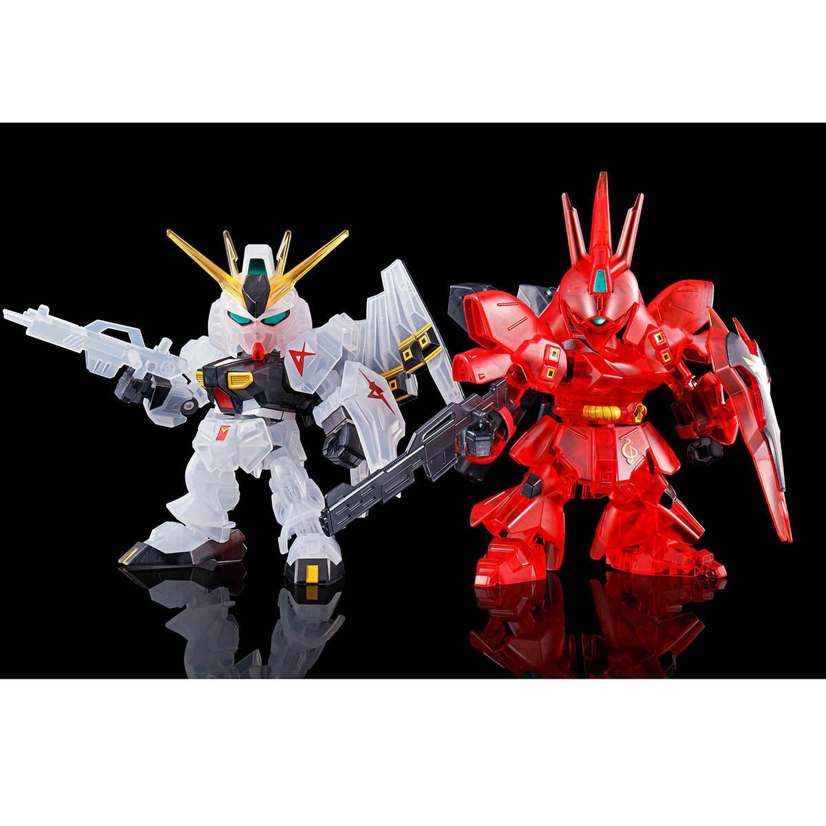 SD Gundam Ex - Standard ν Gundam VS Sazabi Set (Clear Color) - Jack Righteous