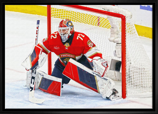 Sergei Bobrovsky 20x29 Framed Canvas Panthers - Jack Righteous