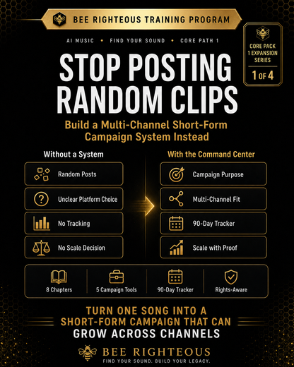 Short-form campaign tracking system for monitoring content tests, audience response and next creator decisions