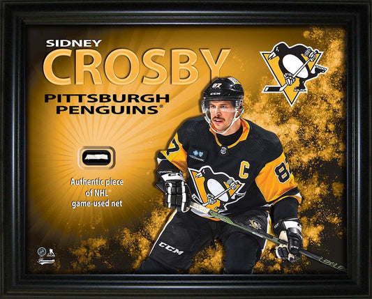 Sidney Crosby 16x20 Photo Frame with Game - Used Net - Pittsburgh Penguins - Jack Righteous