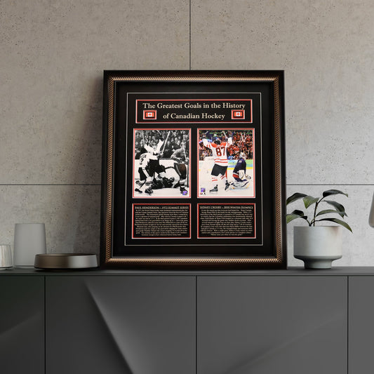 Sidney Crosby and Paul Henderson Framed 8x10 Canada's Greatest Goal Photos - Jack Righteous