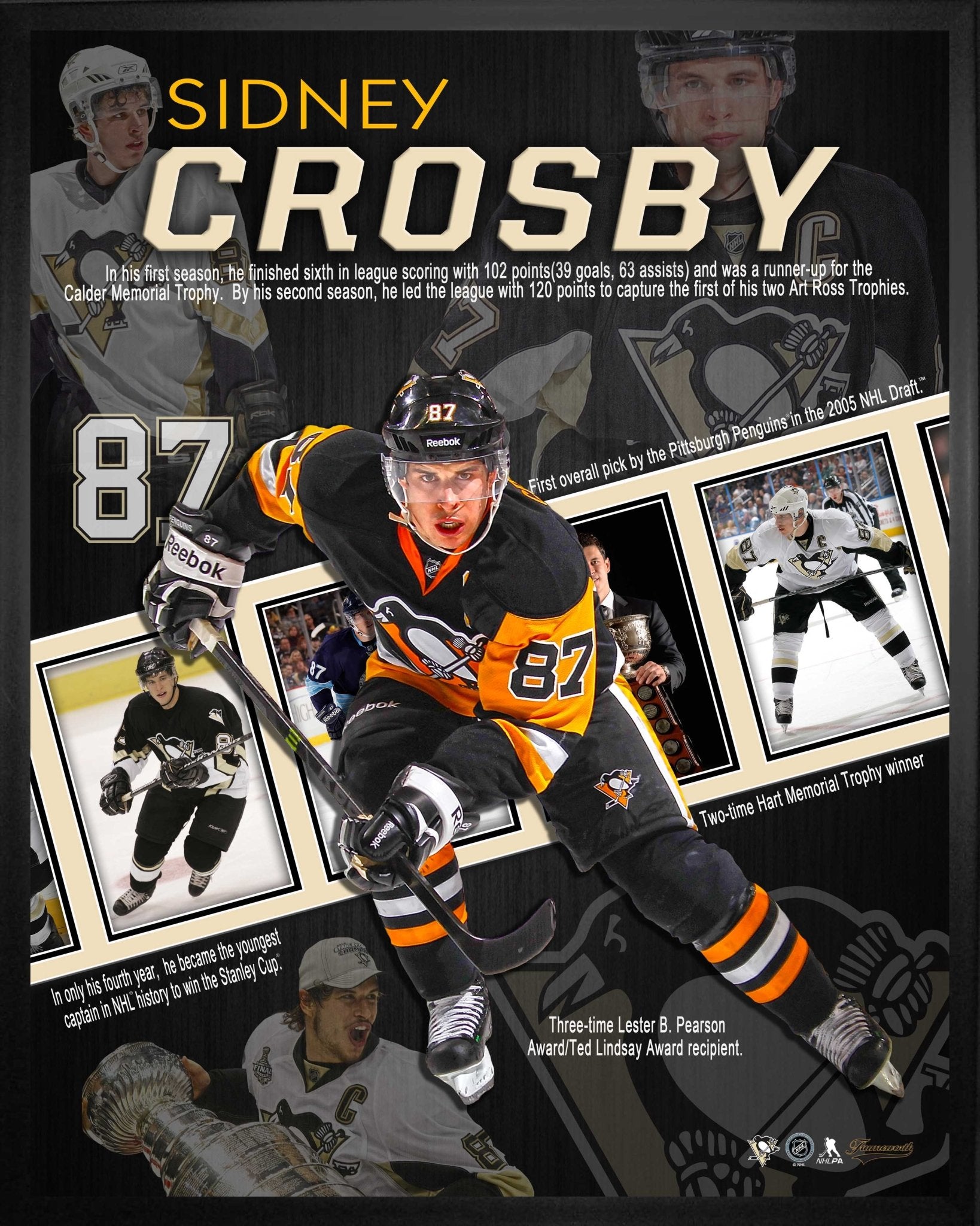 Sidney Crosby Pittsburgh Penguins Framed 16x20 Career Collage - Jack Righteous