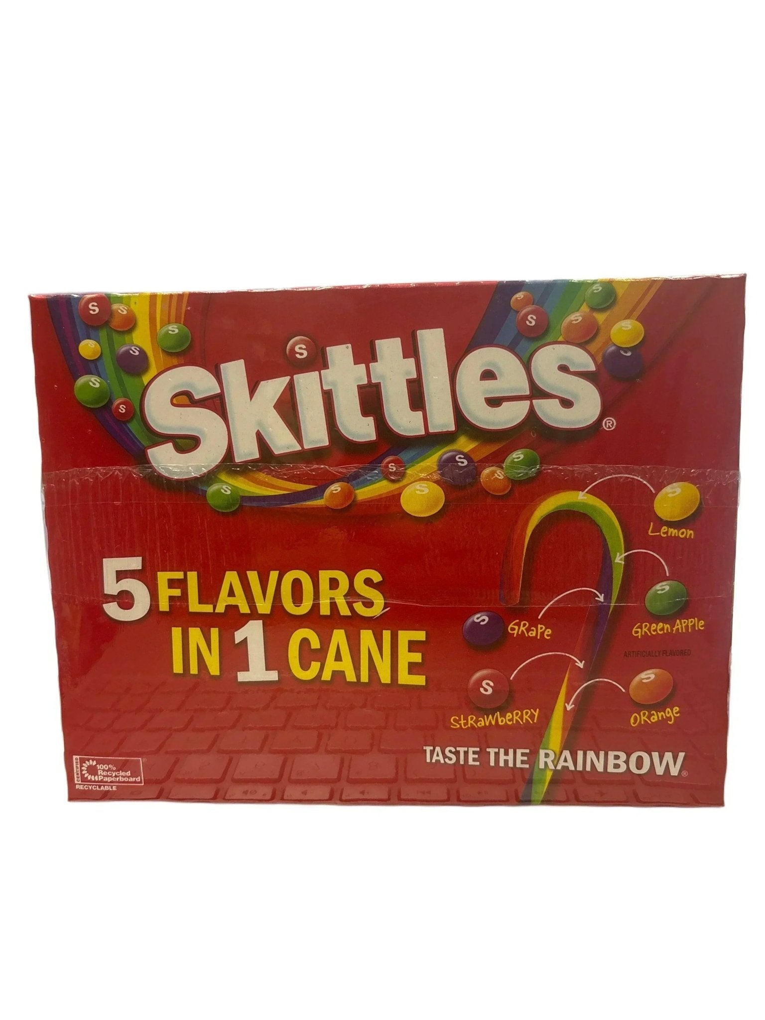 Skittles Christmas Candy Canes - 12 Count - Jack Righteous