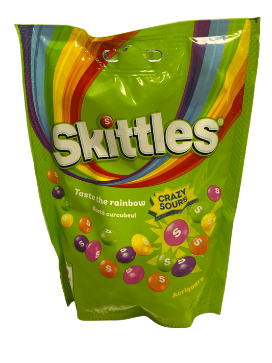 Skittles Crazy Sours Candy Bag - 152G - U.K Edition - Jack Righteous