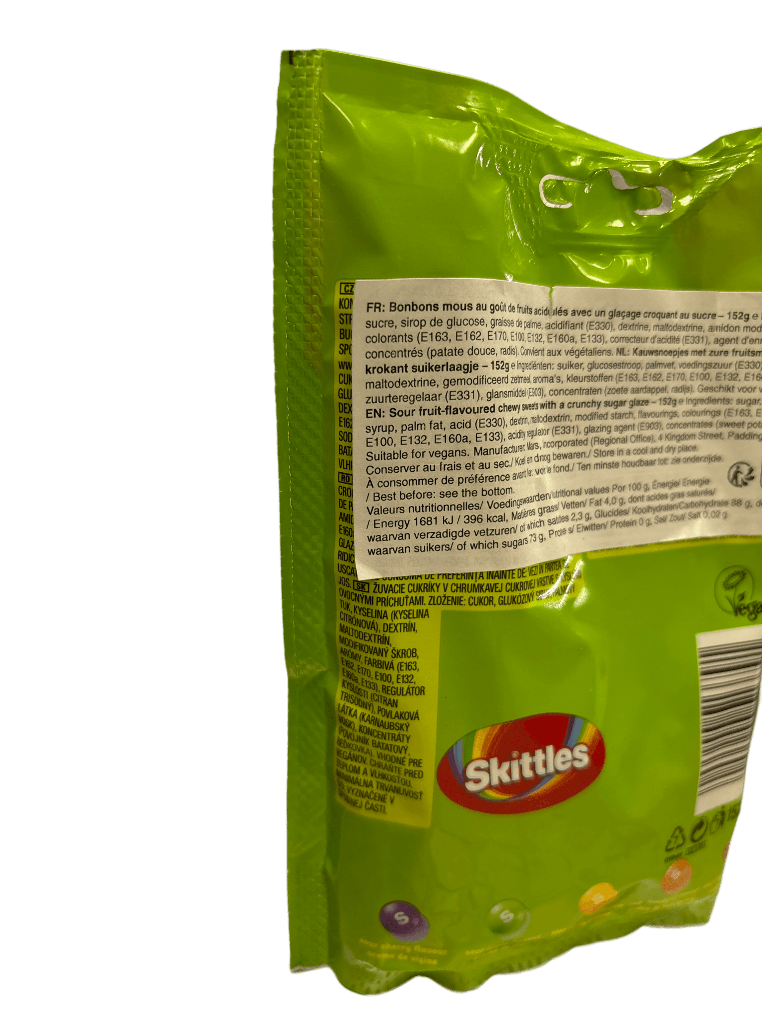 Skittles Crazy Sours Candy Bag - 152G - U.K Edition - Jack Righteous