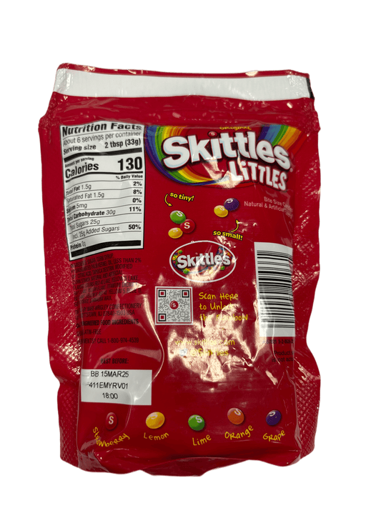 Skittles Littles So Tiny Resealable Grab & Go Size 7.2OZ