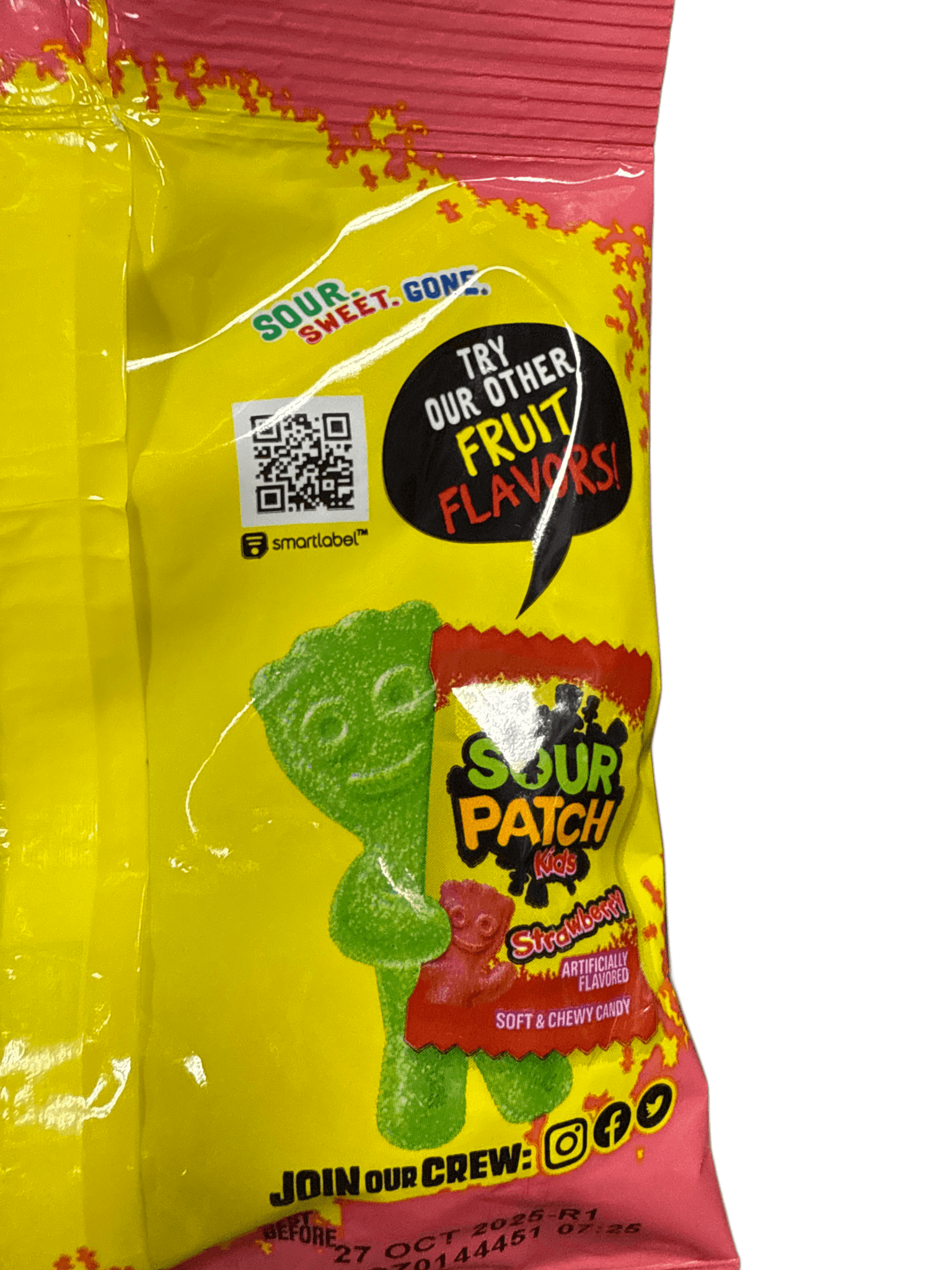 Sour Patch Kids Not So Sour Peach 101G - U.S Edition - Jack Righteous