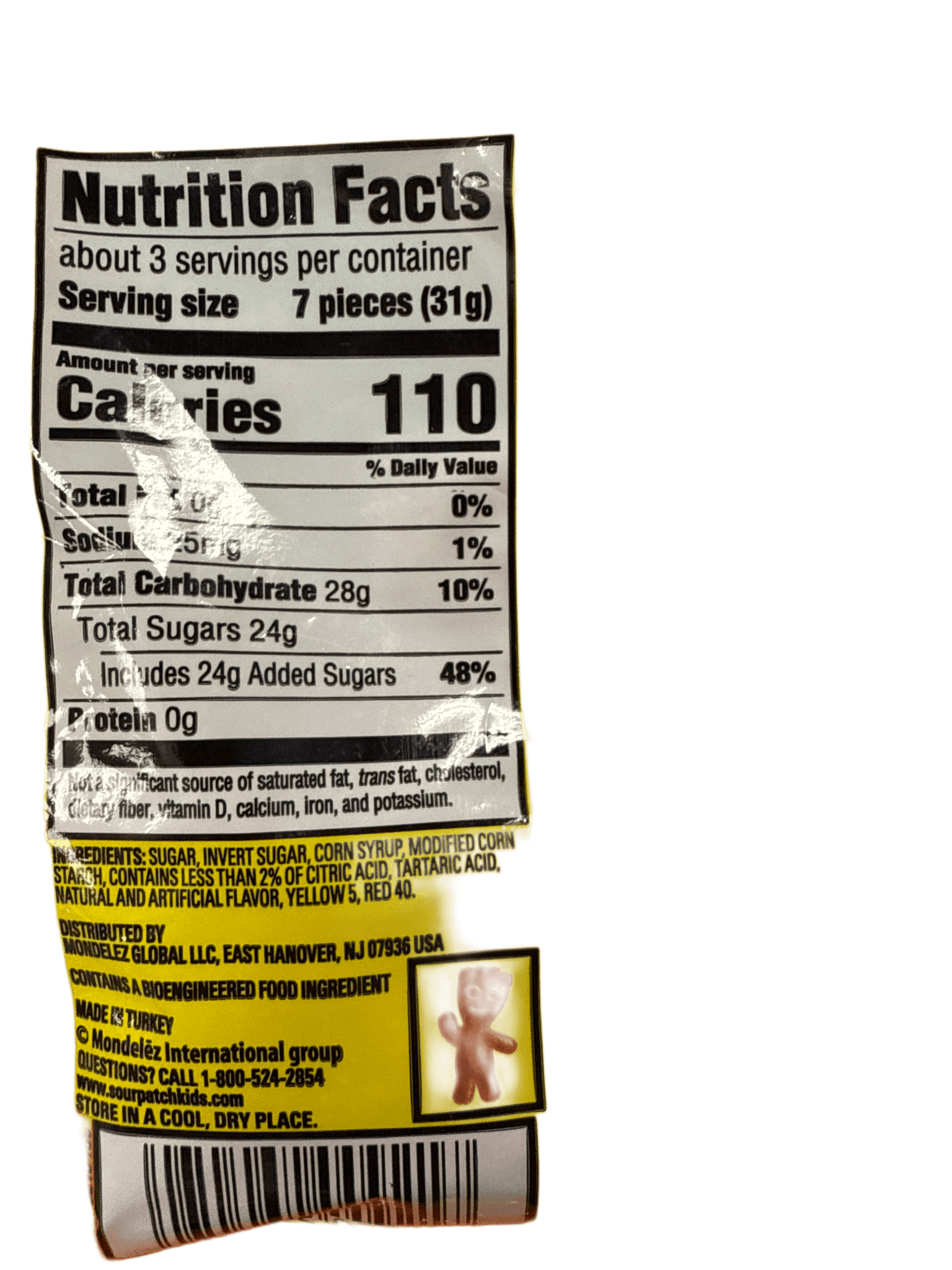 Sour Patch Kids Not So Sour Peach 101G - U.S Edition - Jack Righteous