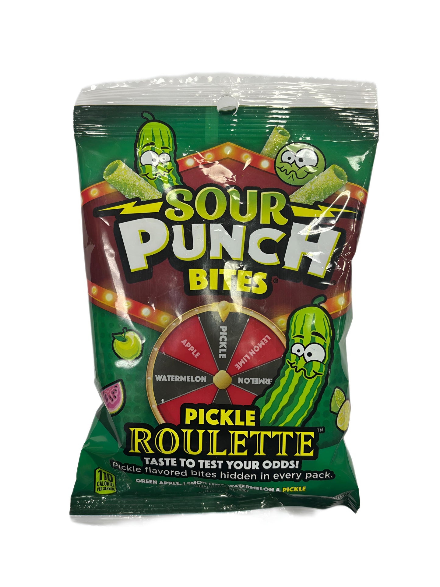 Sour Punch Bites Pickle Roulette Candy Bag 5OZ - U.S Edition