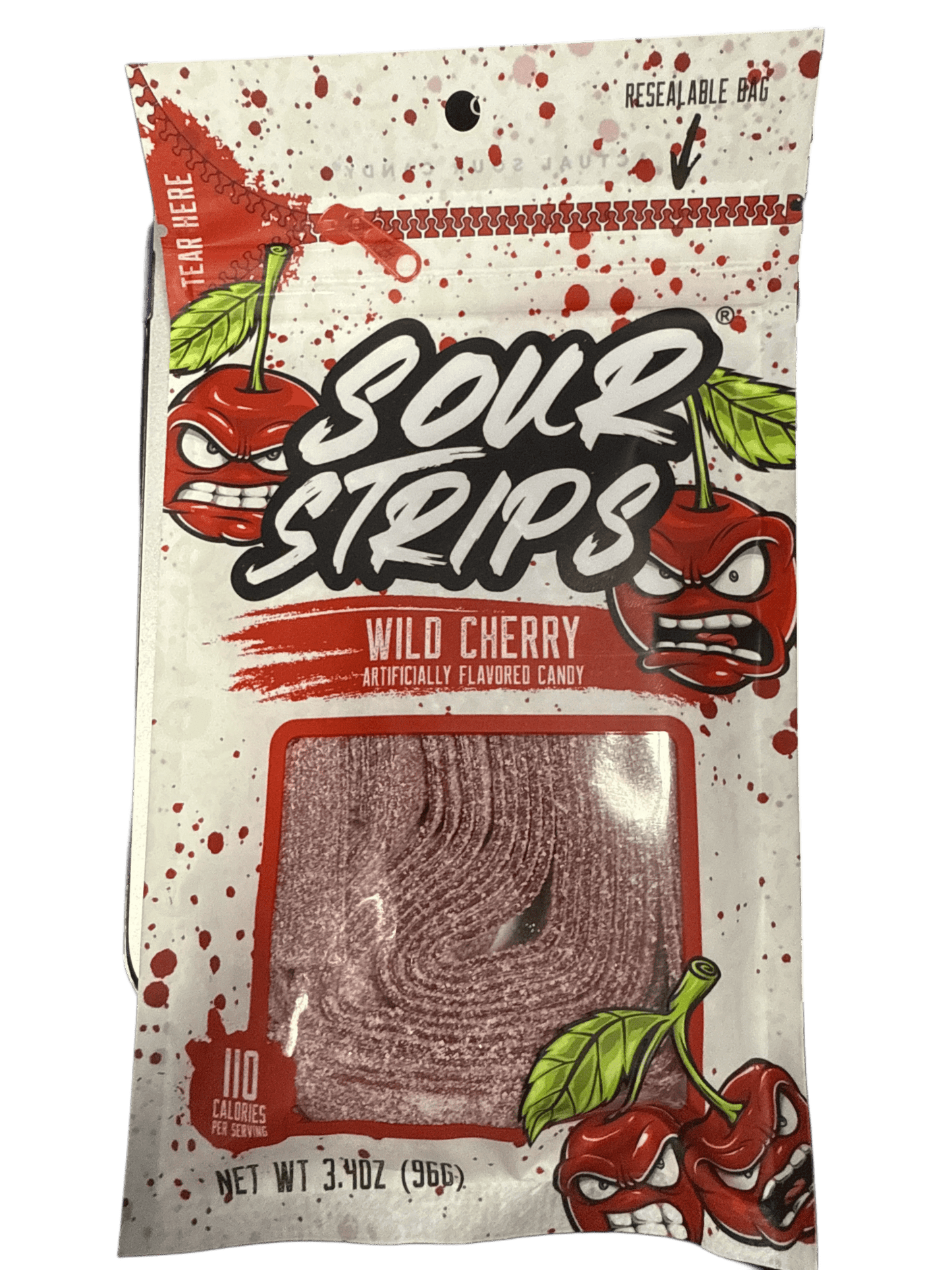 Sour Strips Wild Cherry 96G U.S Edition - Jack Righteous