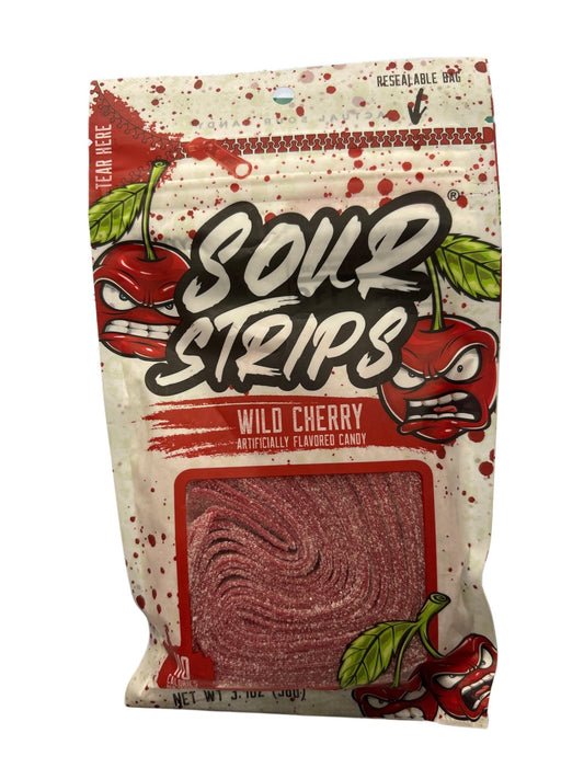 Sour Strips Wild Cherry 96G U.S Edition - Jack Righteous