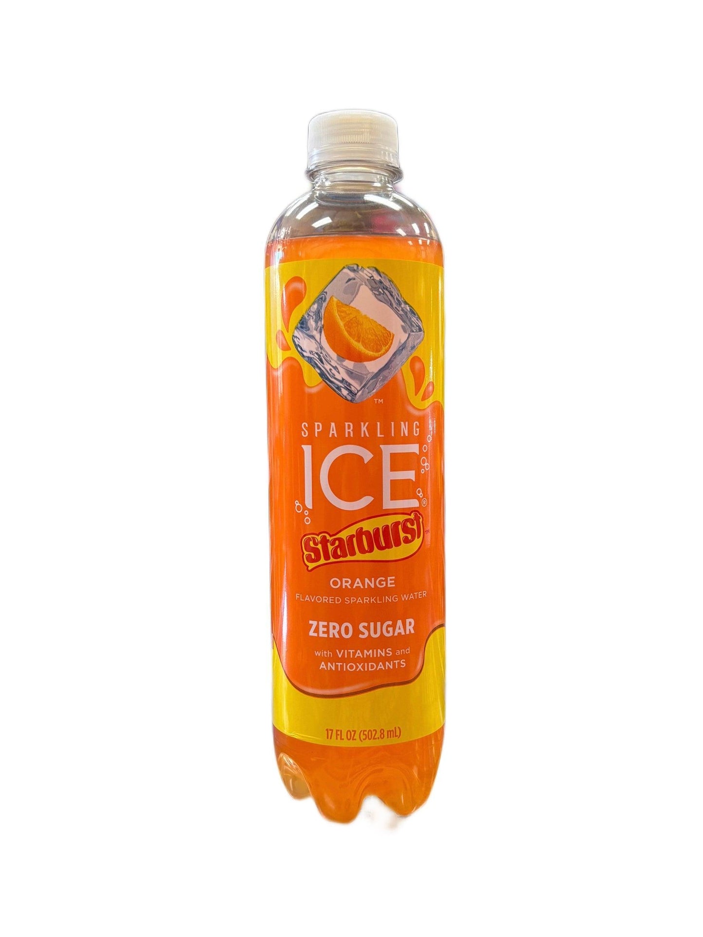 Sparkling ICE Starburst Orange Bottle 17OZ