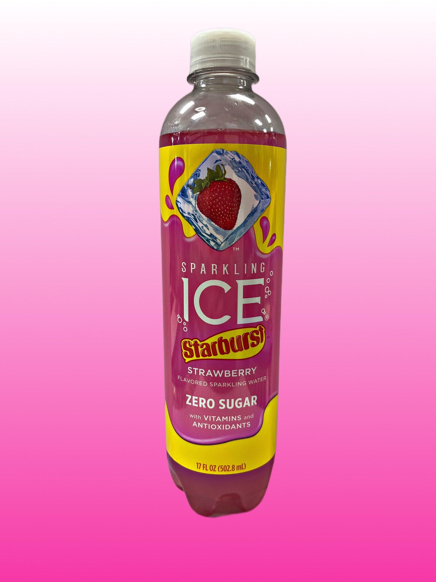 Sparkling ICE Starburst Strawberry Bottle 17OZ