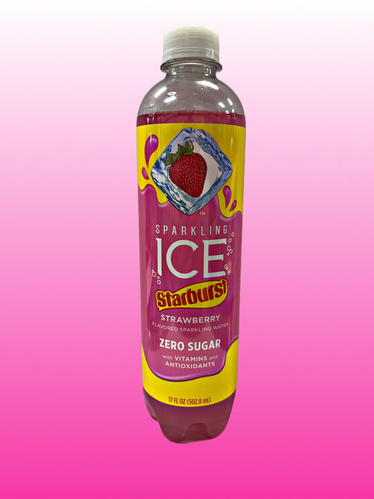 Sparkling ICE Starburst Strawberry Bottle 17OZ