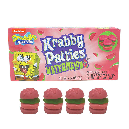 SpongeBob Krabby Patties Watermelon Gummy Candy Theatre Box