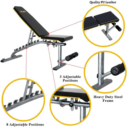Squat Rack, Bench, Barbell & Weight Plates Stack - Jack Righteous
