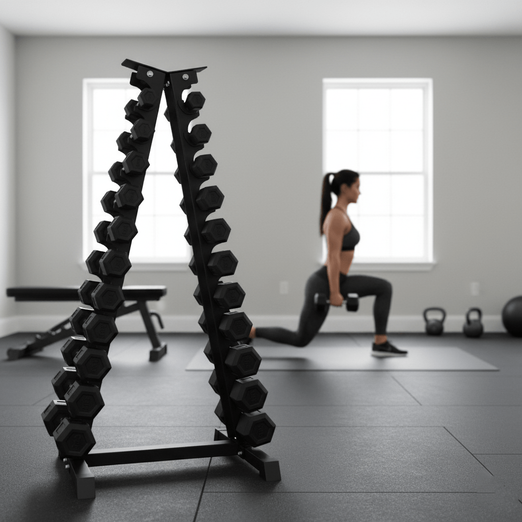 Steel Dumbbell Racks Vertical & Horizontal (3, 6, 8, 10 Levels) - Jack Righteous