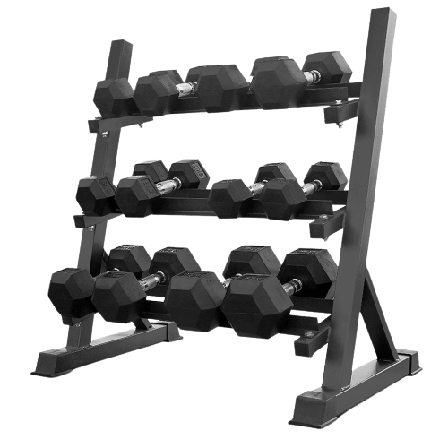 Steel Dumbbell Racks Vertical & Horizontal (3, 6, 8, 10 Levels) - Jack Righteous