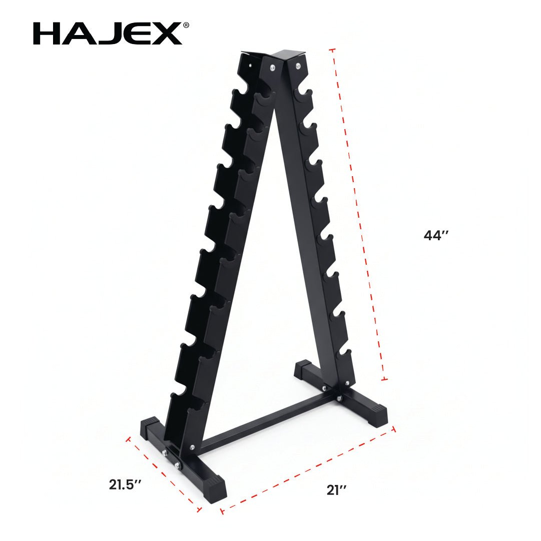 Steel Dumbbell Racks Vertical & Horizontal (3, 6, 8, 10 Levels) - Jack Righteous