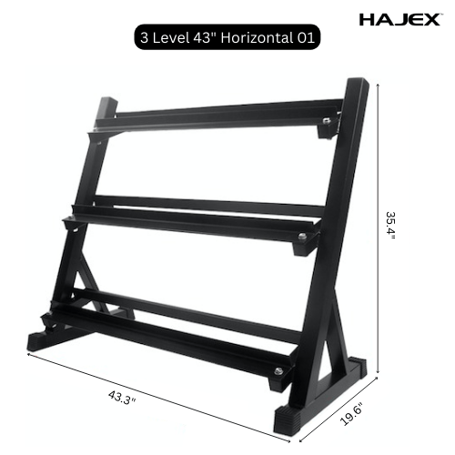 Steel Dumbbell Racks Vertical & Horizontal (3, 6, 8, 10 Levels) - Jack Righteous