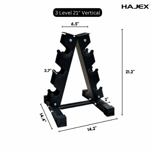 Steel Dumbbell Racks Vertical & Horizontal (3, 6, 8, 10 Levels) - Jack Righteous