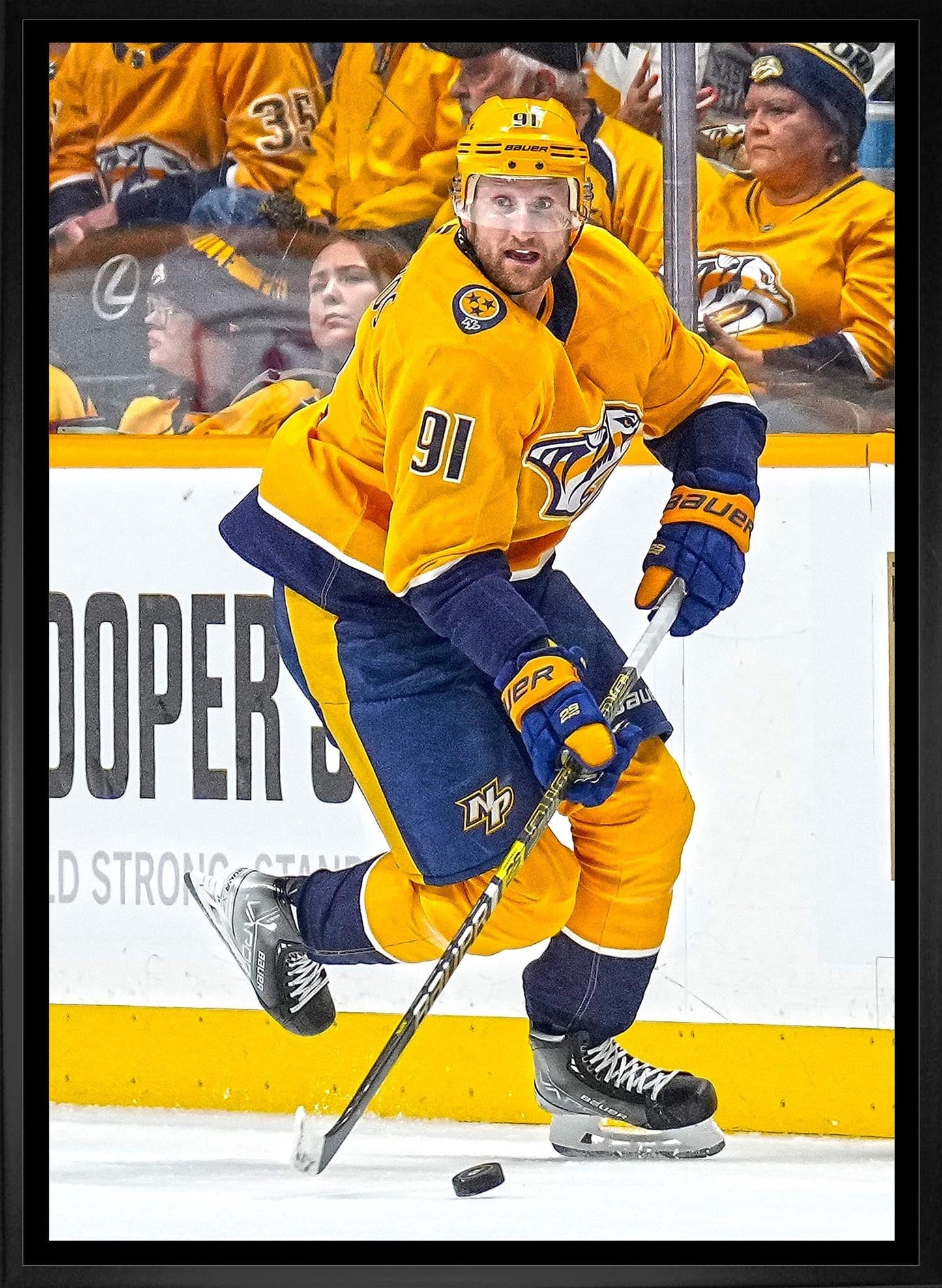 Steven Stamkos 20x29 Framed Canvas Nashville Predators - Jack Righteous