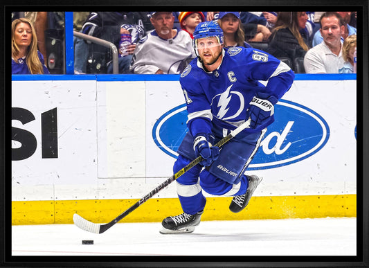 Steven Stamkos 20x29 Framed Canvas Tampa Bay Lightning - Jack Righteous