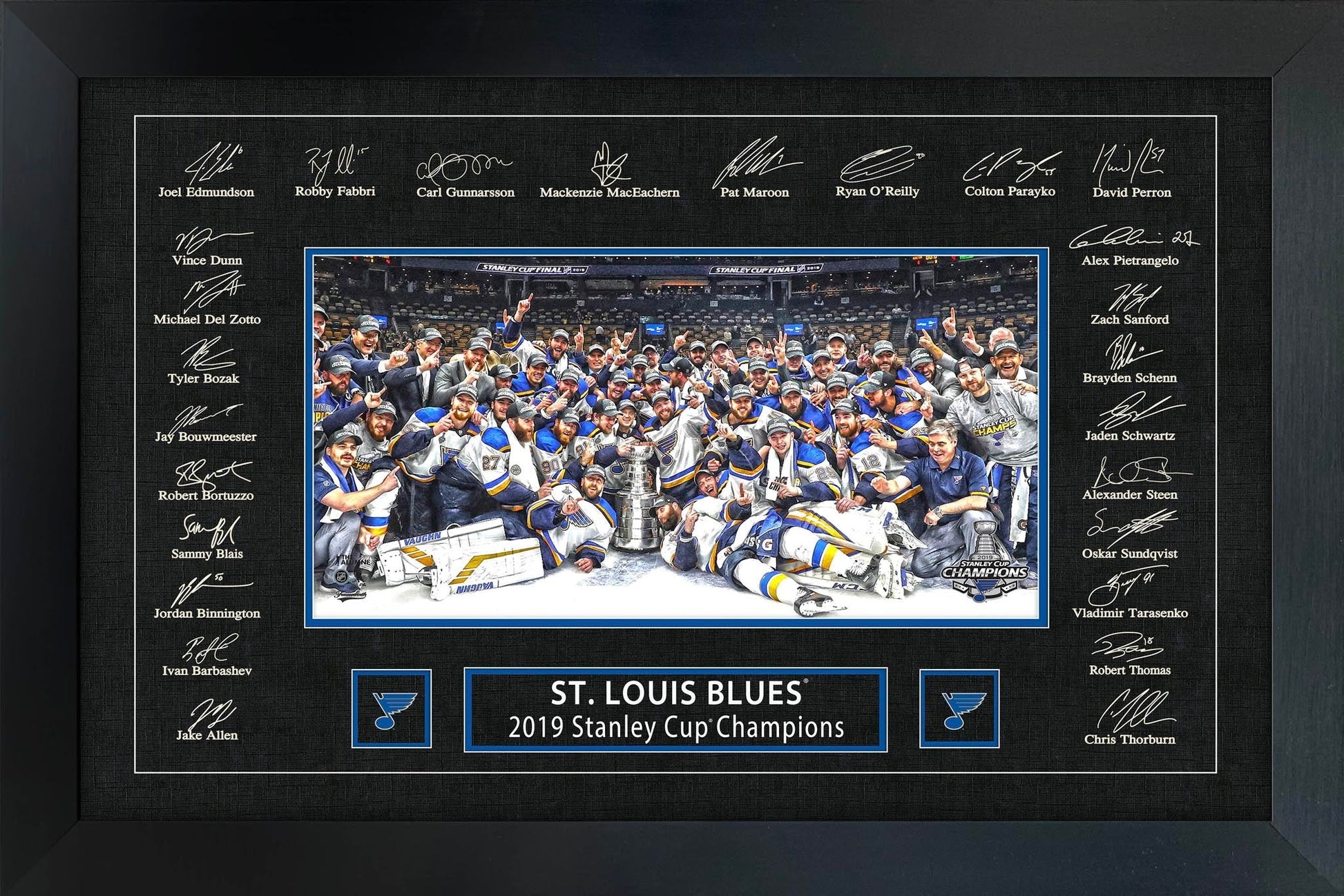 St.Louis Blues 2019 Stanley Cup Replica Signature Frame - Jack Righteous