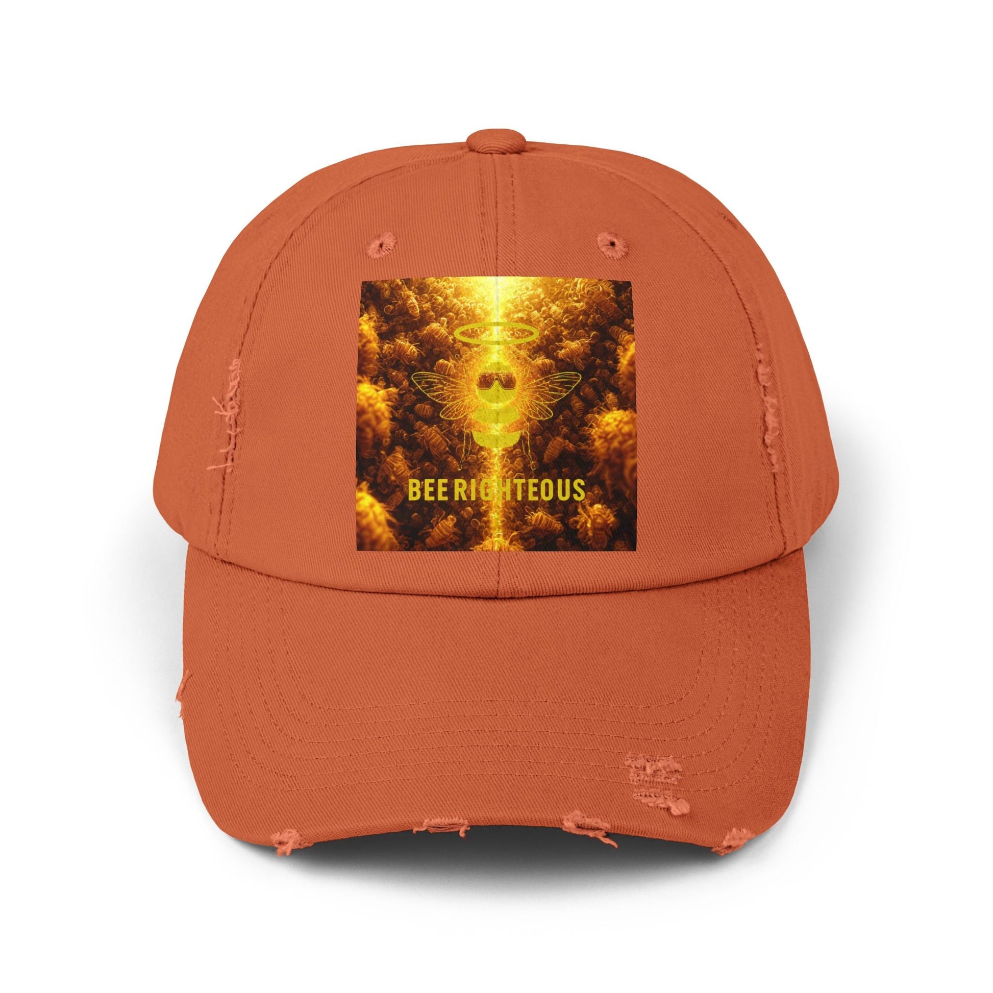 Bee Righteous Stylish Distressed Cap, Streetwear Trendy Hat - Unisex Summer Accessory - Jack Righteous