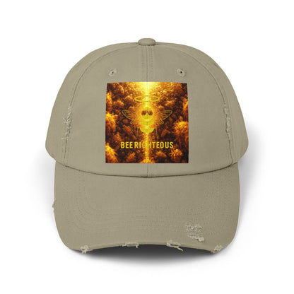 Bee Righteous Stylish Distressed Cap, Streetwear Trendy Hat - Unisex Summer Accessory - Jack Righteous