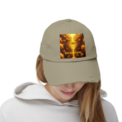 Bee Righteous Stylish Distressed Cap, Streetwear Trendy Hat - Unisex Summer Accessory - Jack Righteous