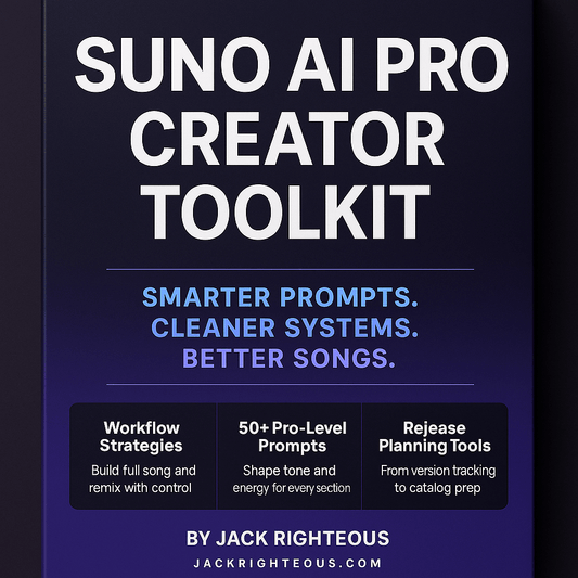 Suno AI Pro Creator Toolkit (Upgrade from Free Guide) - Jack Righteous