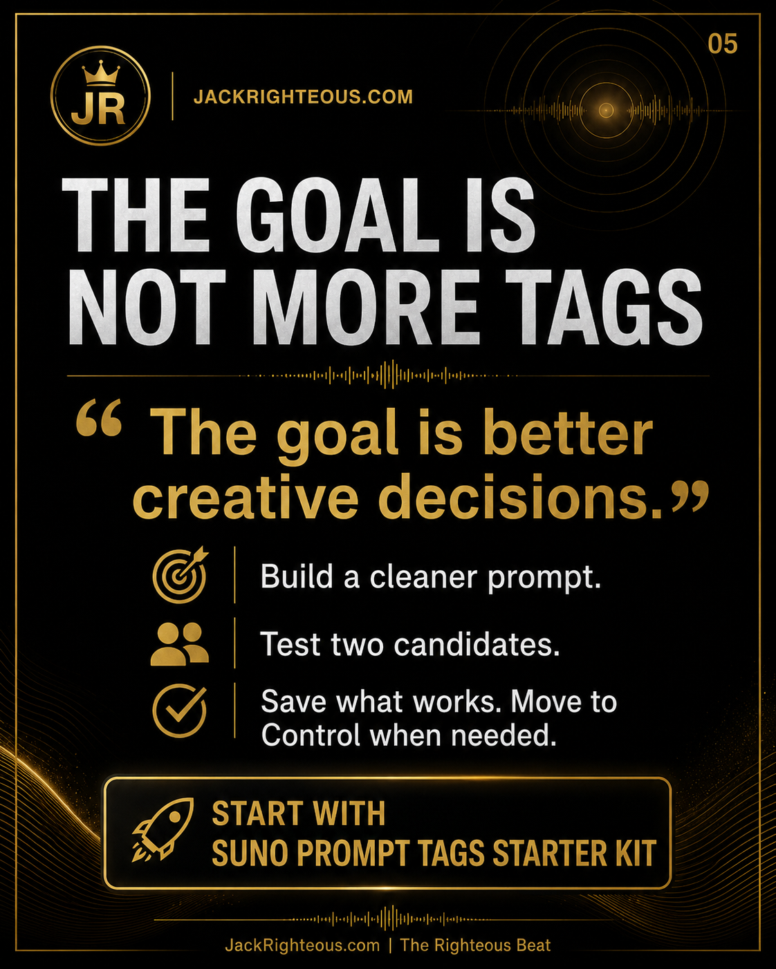 Suno Prompt Tags action guide for applying structured tags to real AI music creation workflows