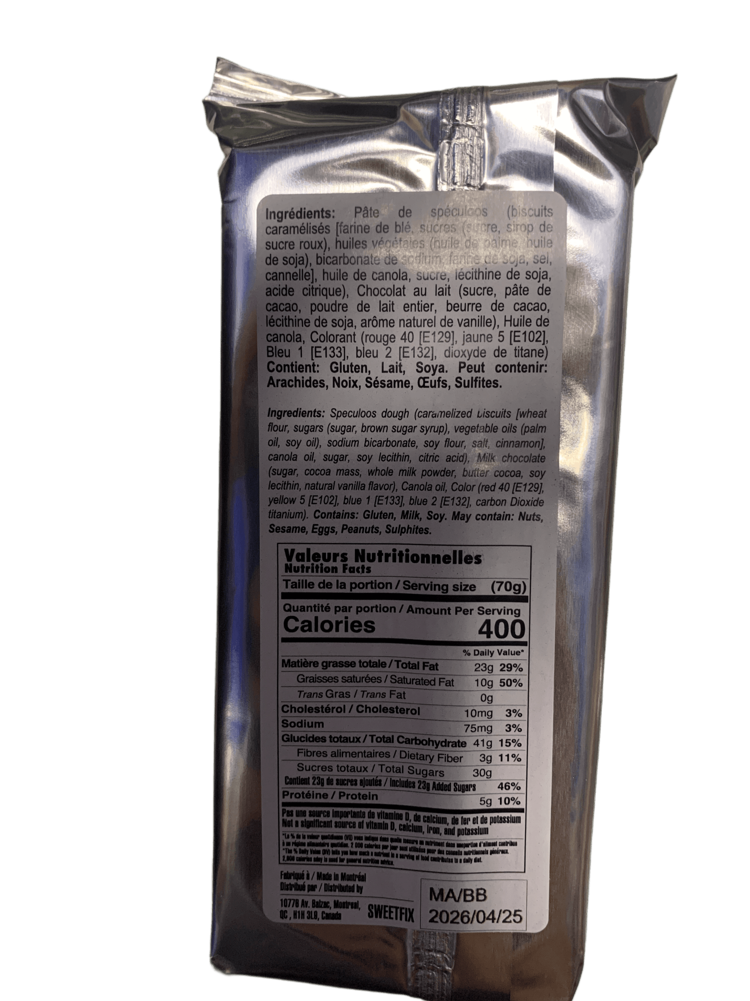 Sweet Fix Speculoos Biscuit Dubai Biscoff Chocolate 140G - Canadian Edition - Jack Righteous