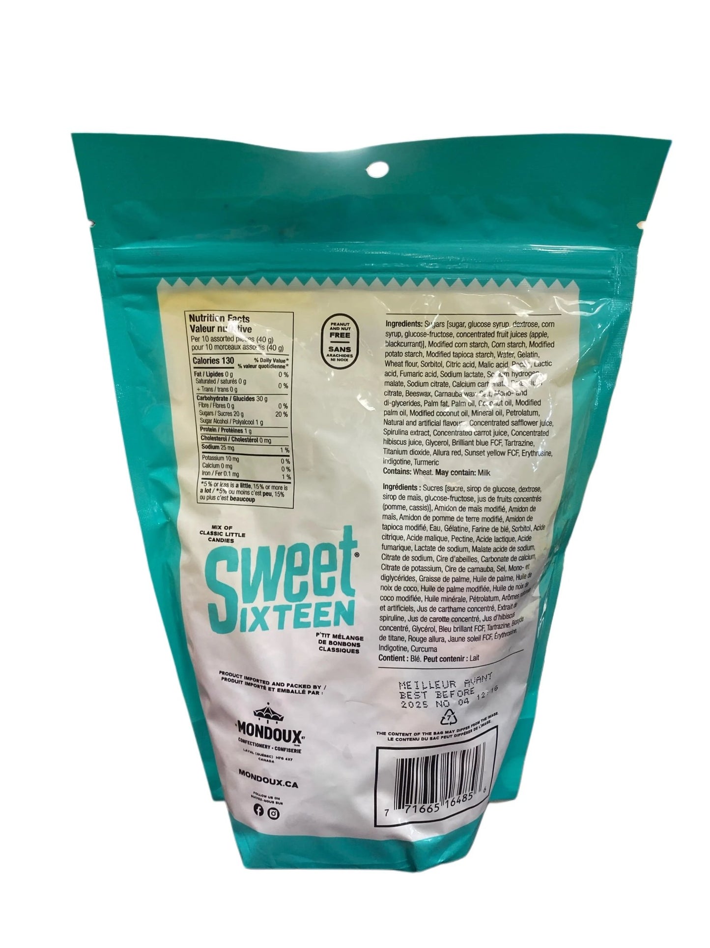 Sweet Sixteen Original 400G - Canadian Edition - Jack Righteous